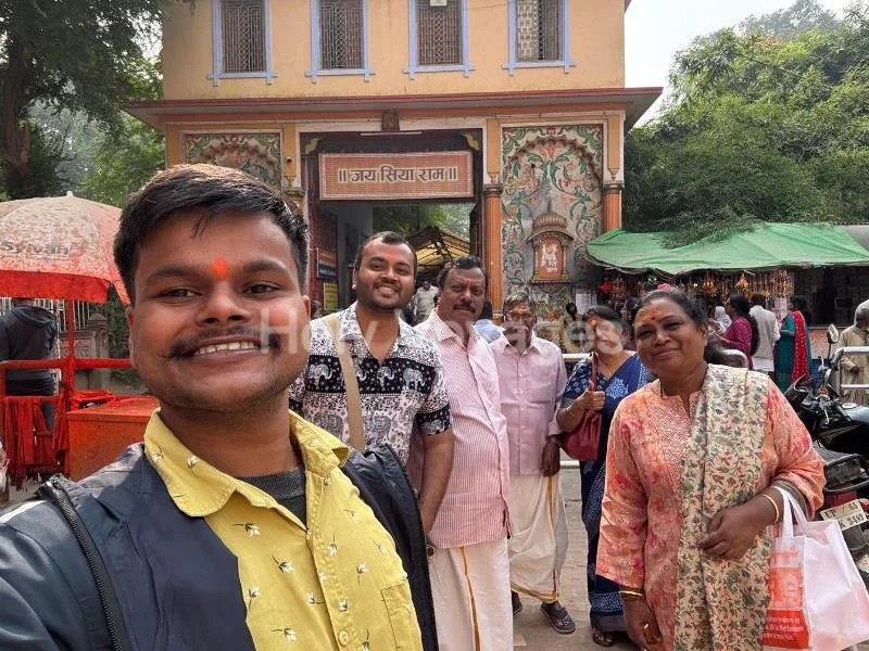 Mr. Manoj Kumar and family belong to Puducherry visited to Sankat Mochan Temple