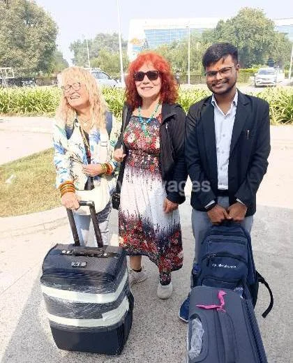 Holy Voyages warmly welcomed Ms. Maria Victoria from Spain at Varanasi Airport on 13th November 2024.