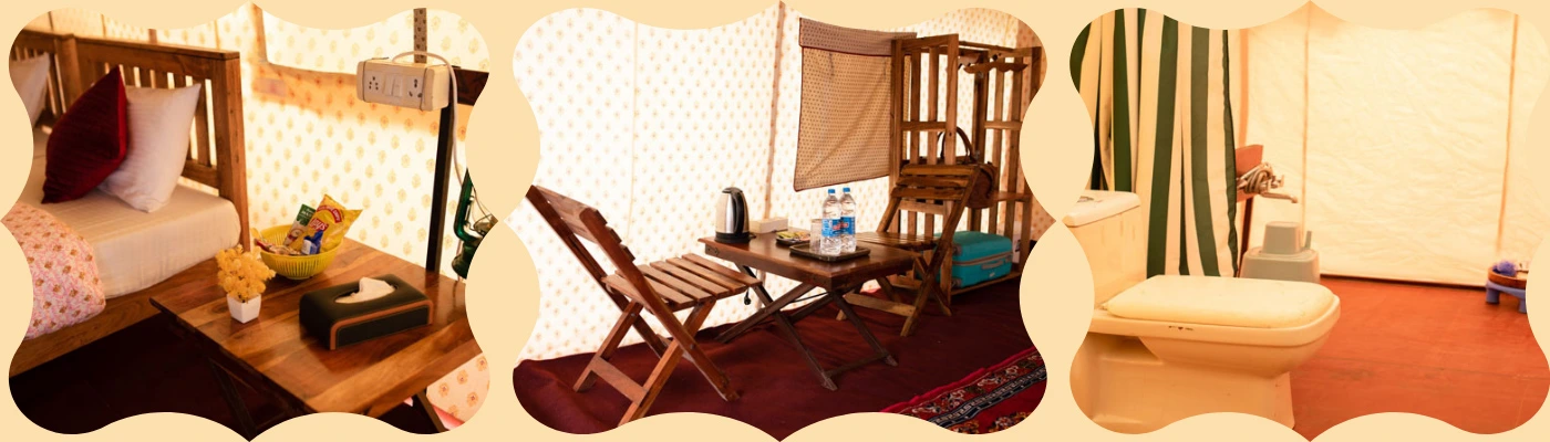 Super Deluxe Swiss Tents in Prayagraj Maha Kumbh 