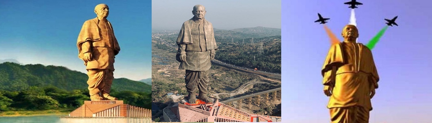 Sardar Patel Statue in Narmada Gujrat - World Tallest Statue 
